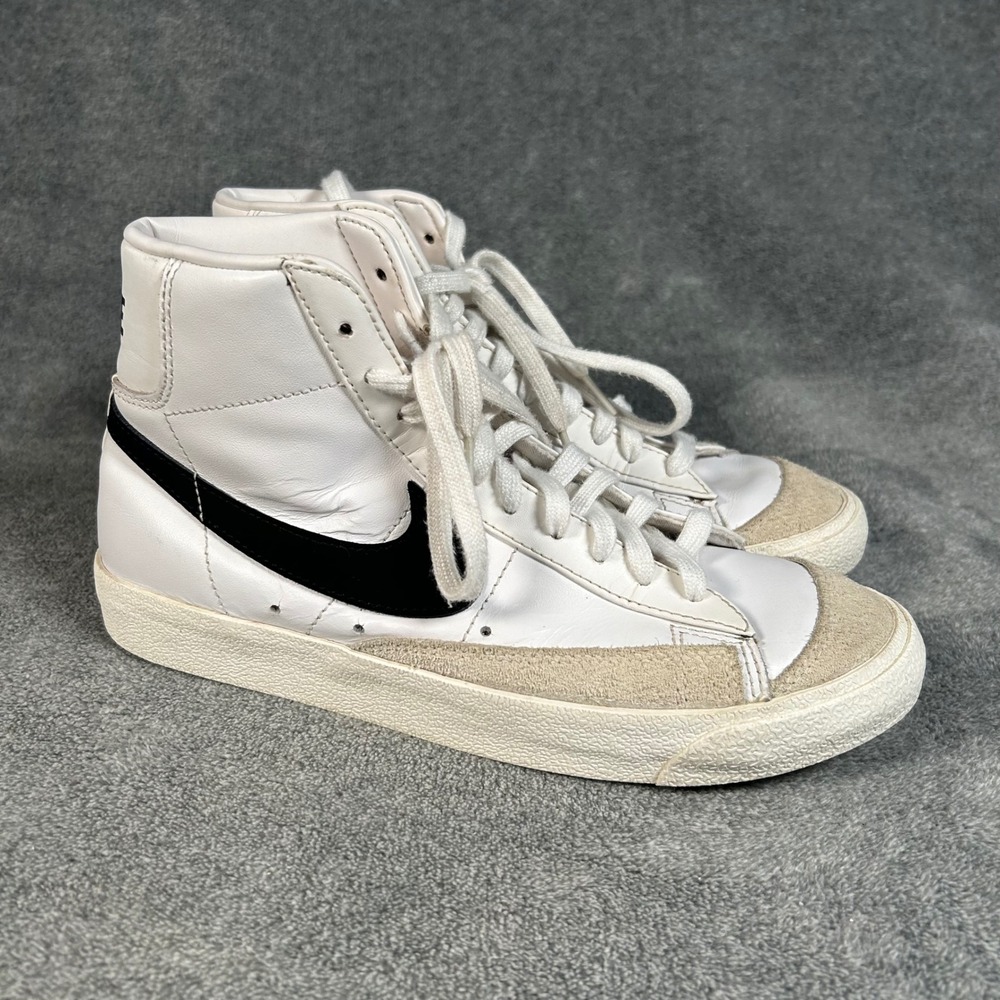 Nike Blazer Mid 77 Vintage White Black BQ6806-100 Mens 7.5 High Top Sneakers